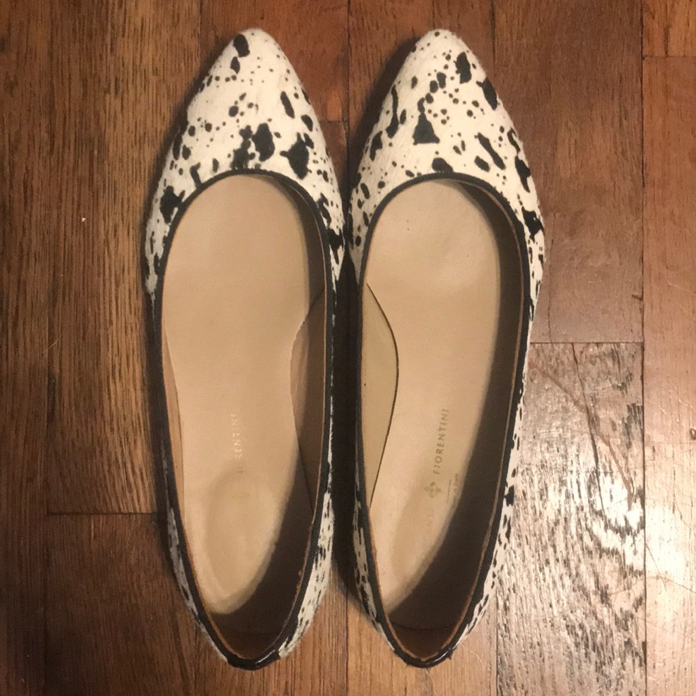 Mercanti Fiorentini Splatter Furry Flats